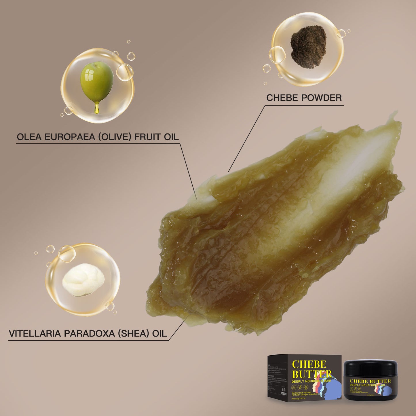 Butter Black Thick Gentle Moisturizing Hair Root