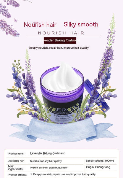 Lavender Non-Steamed Hair Care Nutrition Hair Mask Multi-Effect Repair Manic Soft Hair Treatment Skin care lotion